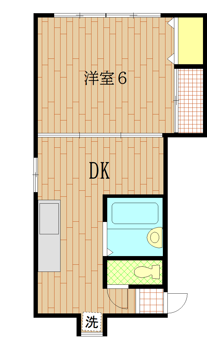 墨田区錦糸のマンションの間取り