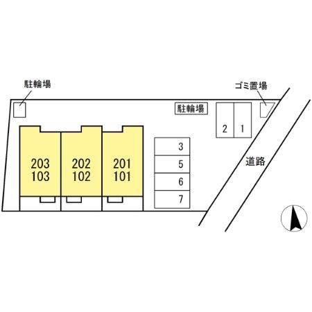 【茅ヶ崎市萩園のアパートのエントランス】