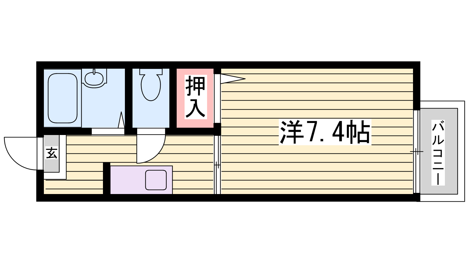 ハイツ　フラリッシュ２の間取り