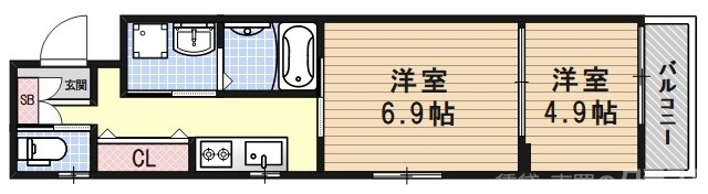 フォーリアライズ京都東寺の間取り