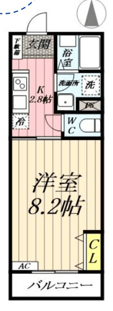 トレフル三郷中央の間取り