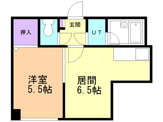 札幌市白石区東札幌二条のマンションの間取り