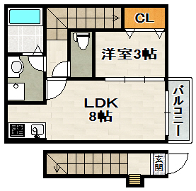 リュミエール小林の間取り