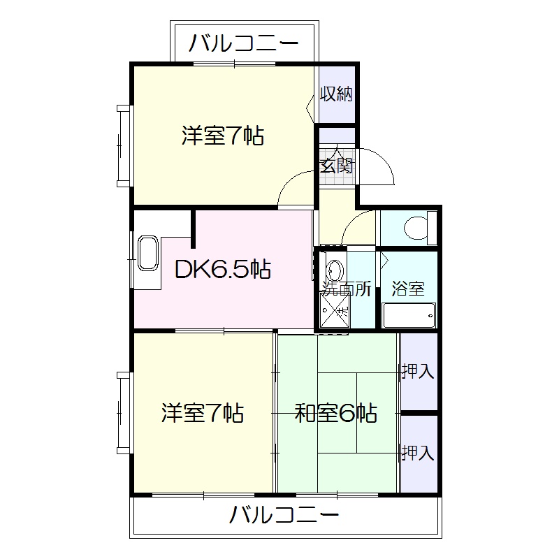 グリーンヴィラージュの間取り