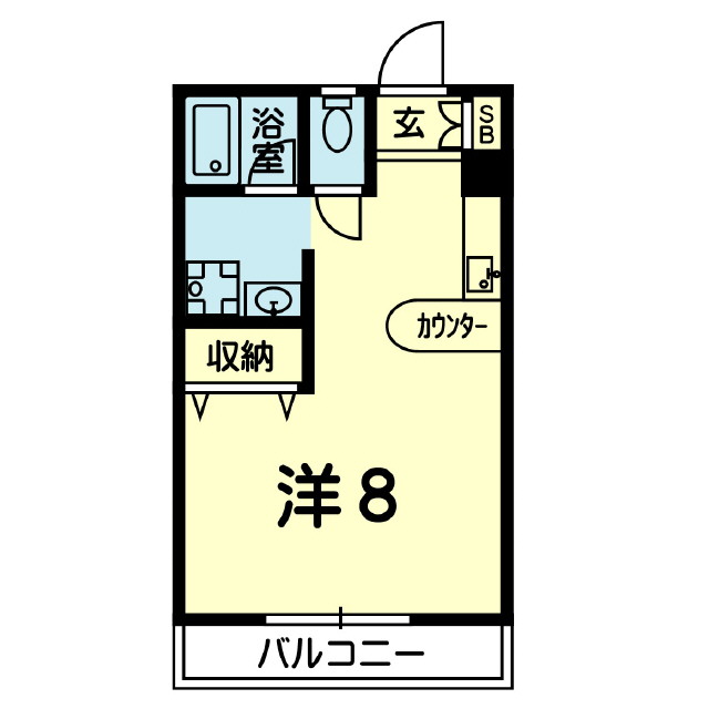 スカイコート熊本の間取り