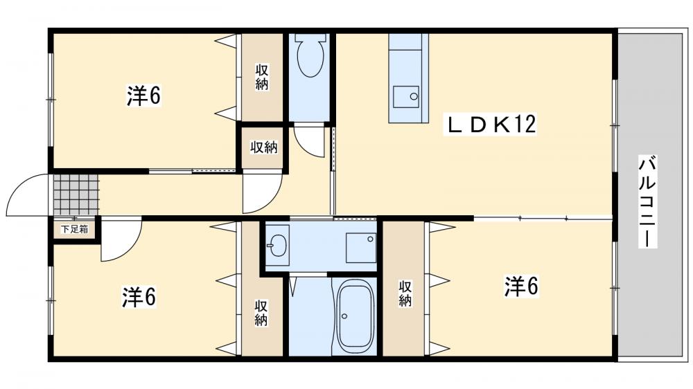 リシェス香月 Iの間取り