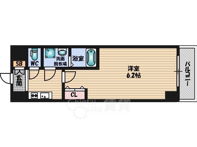 S-RESIDENCE新大阪WESTの間取り