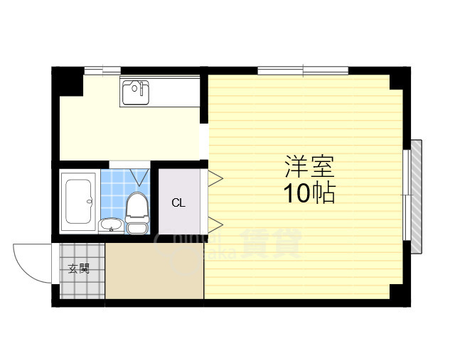 豊中市石橋麻田町のマンションの間取り