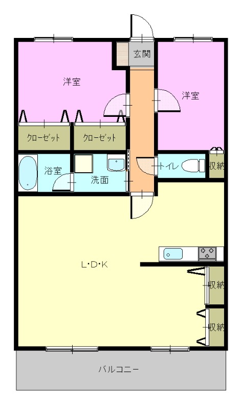 ファミーユ南長崎弐番館の間取り