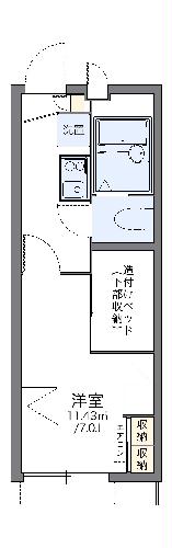 レオパレスフリージアの間取り