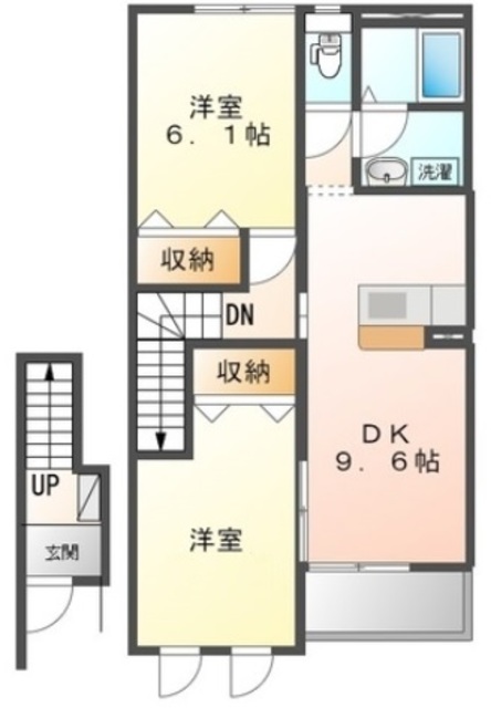 サンマルサン Aの間取り