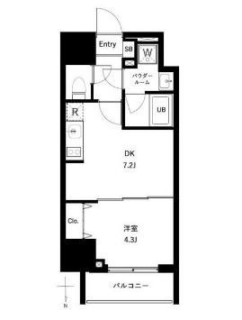 北区王子のマンションの間取り