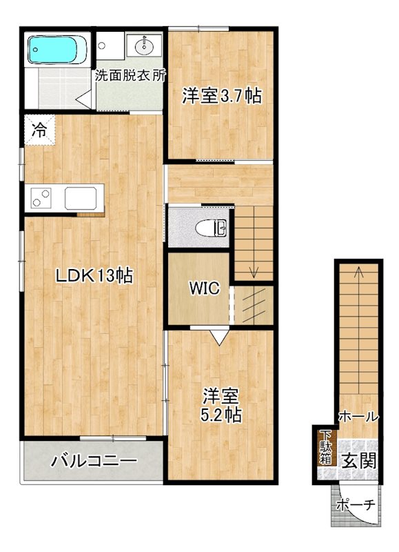 プランドール依井の間取り