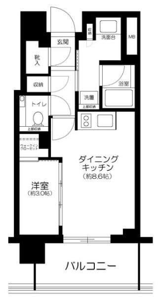 港区白金台のマンションの間取り