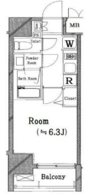 コンシェリア新宿EASTの間取り