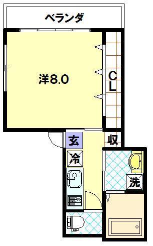 クレッセントＭＯＲＩＹＡＭＡの間取り