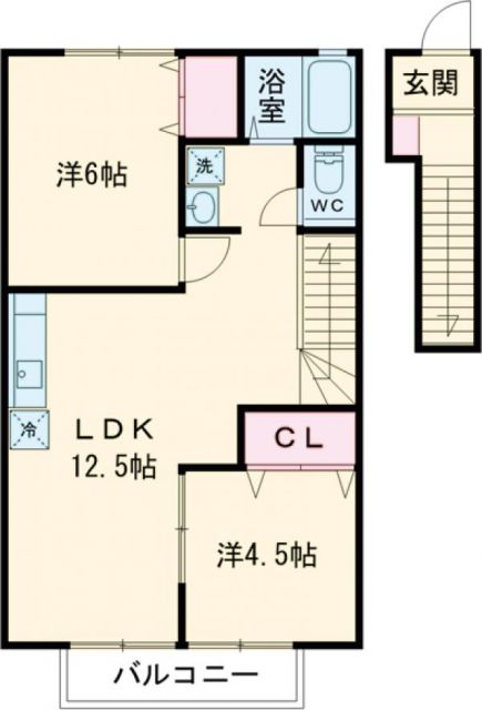 ブルーウッドＡの間取り