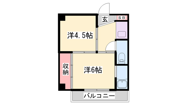 ビレッジハウス片山の間取り