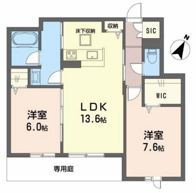 神戸市垂水区桃山台のマンションの間取り