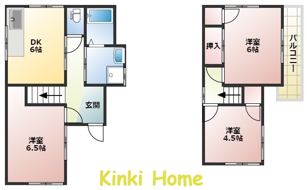 【西野戸建の間取り】