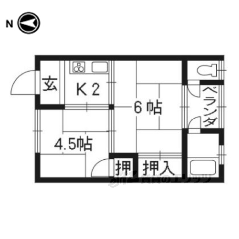 藤栄荘の間取り