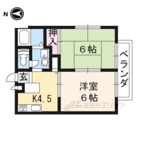 ウエスト岩倉の間取り