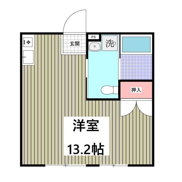 リブレス新河岸V　旧新河岸元寮の間取り