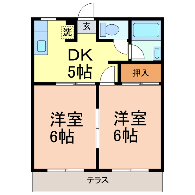 フォーブル星ヶ丘Ａの間取り