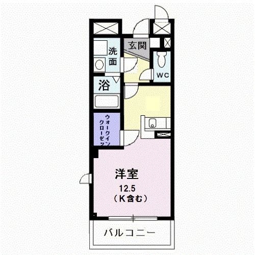 千葉市中央区問屋町のマンションの間取り