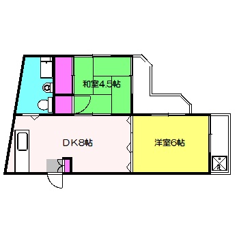 川崎市高津区諏訪のマンションの間取り