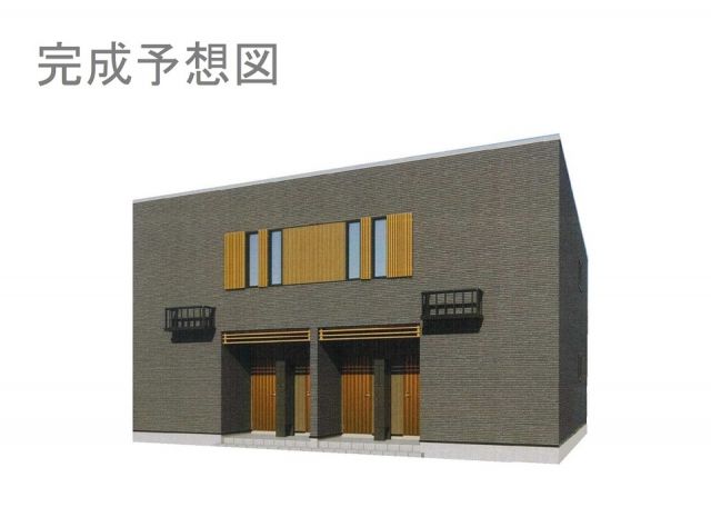 【金沢市直江西のアパートの建物外観】