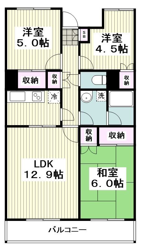 タンロンハマネの間取り