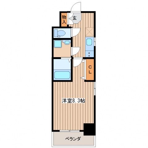 広島市西区天満町のマンションの間取り