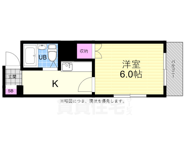 コーポ観音の間取り