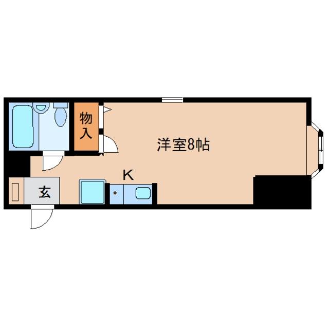 橿原市西池尻町のアパートの間取り