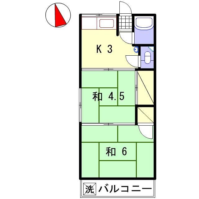 堀留ハイツの間取り