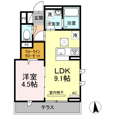 セジュール東糀谷の間取り