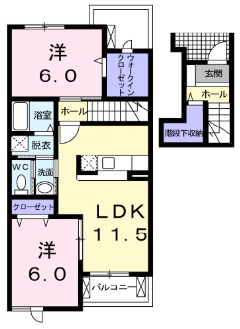 メリディオ　サイトウAの間取り