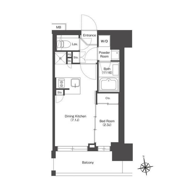 墨田区八広のマンションの間取り