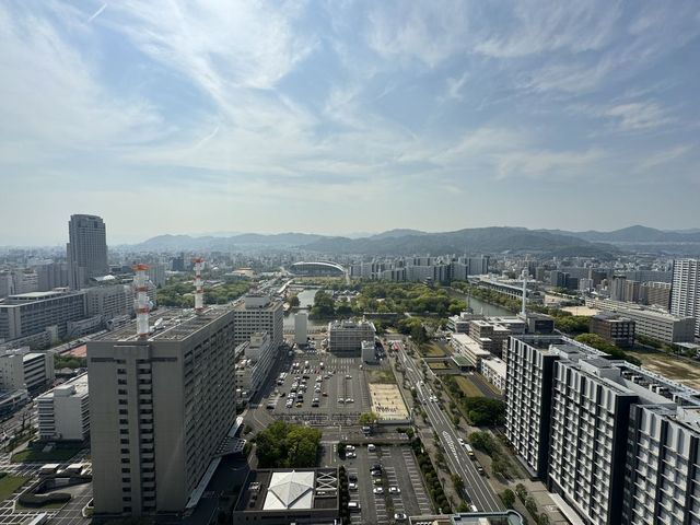 バルコニー　リビング側バルコニーからの景色