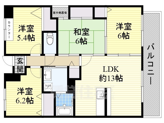 コアロード千里の間取り