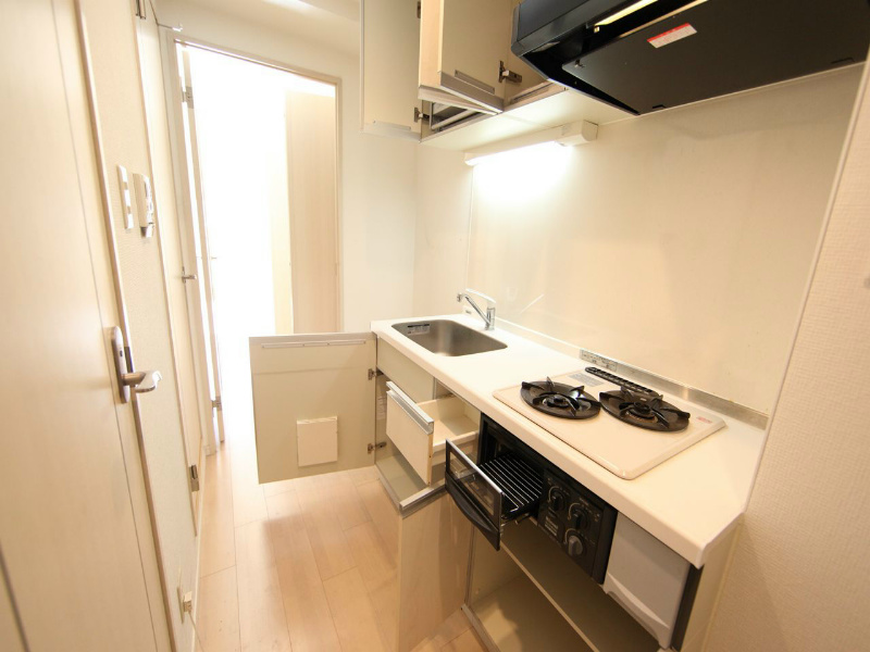 キッチン　システムキッチン（ガス2口コンログリル付）