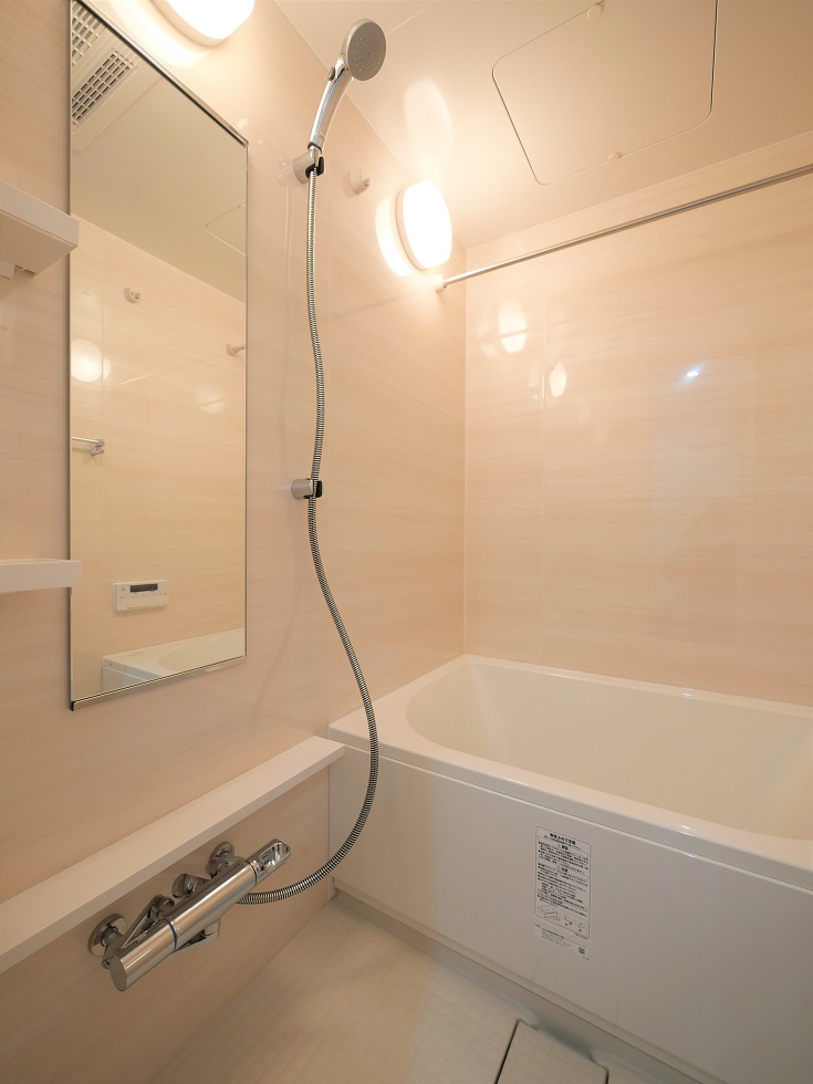 バス・シャワールーム　内装は落ち着いています