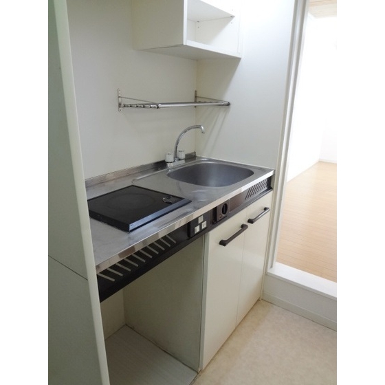 キッチン　ＩＨ１口コンロのキッチン