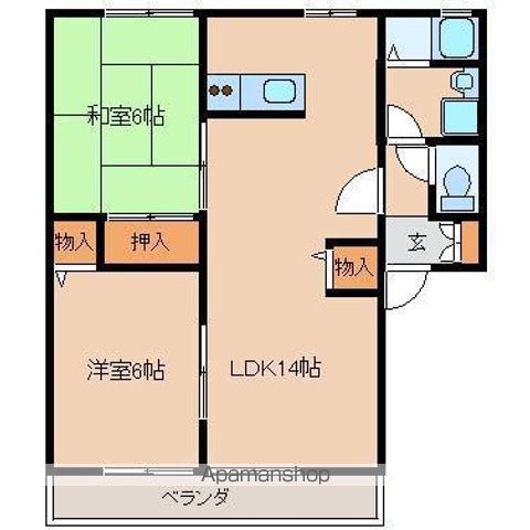 ローゼヒダカの間取り写真