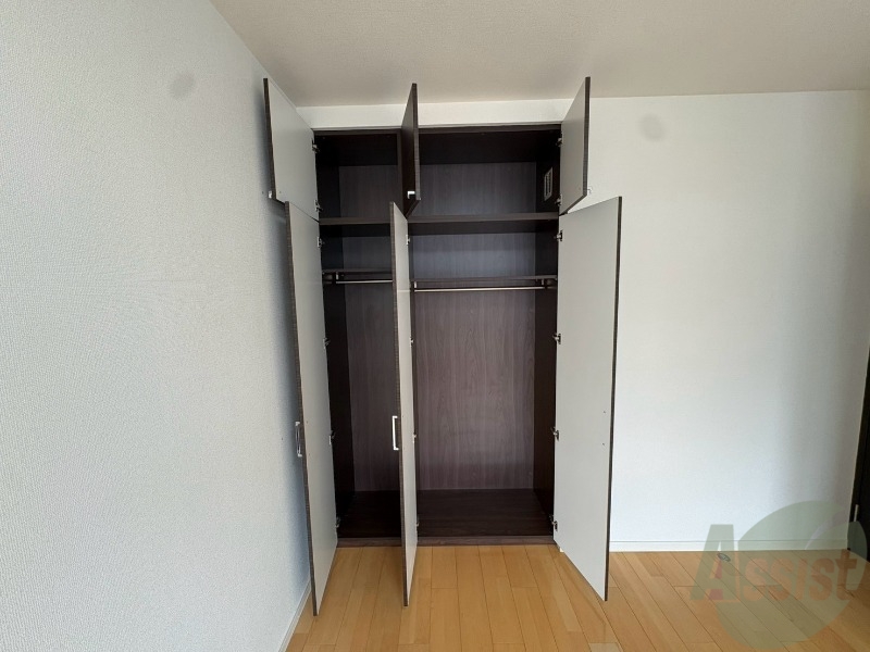 収納　洋室にあった収納。荷物がたくさんあっても大丈夫。