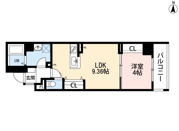 1LDK Mansion in Naka-ku, Hiroshima, Hiroshima — photo 2 of 3
