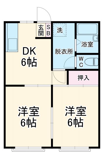 メゾン谷津マンションの間取り写真