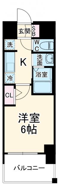 エステムコート名古屋鶴舞IIレアーヴの間取り写真
