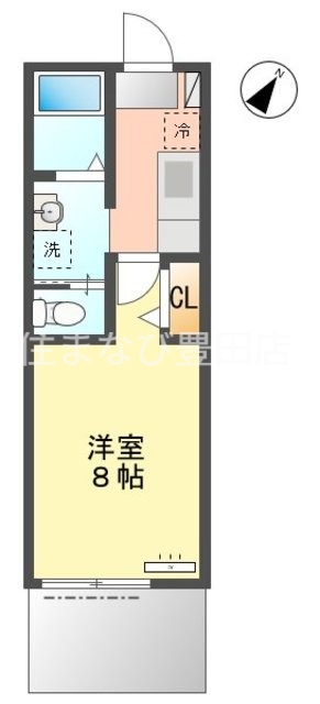 DiasTown大清水 C棟の間取り写真